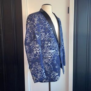 MACEOO Blazer Tesla Paint Silver Blue Jacket